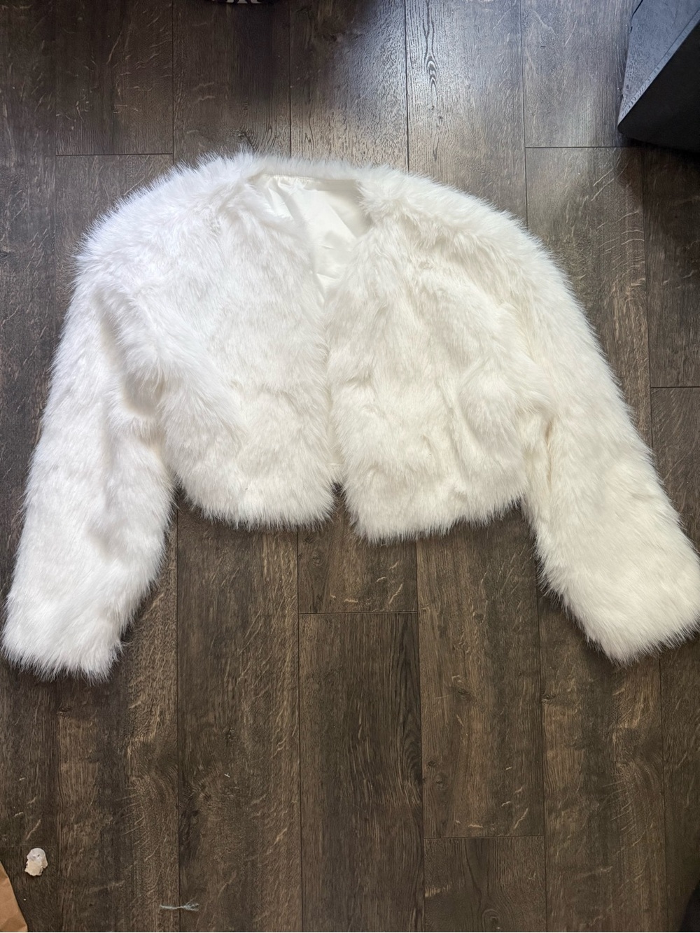 Faux Fur White Jacket